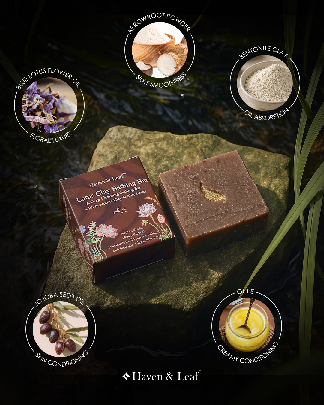 Lotus Clay Bathing Bar